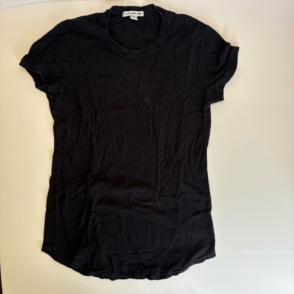 James Perse Sheer Slub Crew Neck Tee - Picture 9 of 13